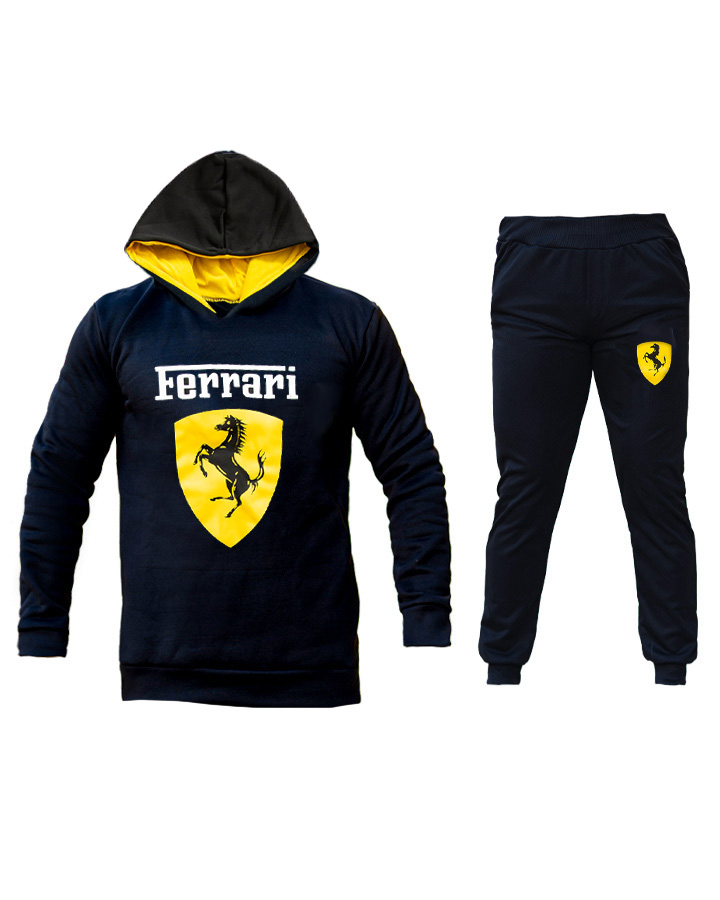 ست سویشرت و شلوار Ferrari (زرد مشکی)