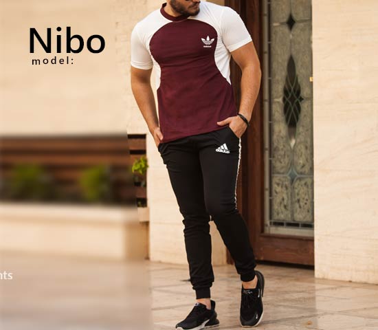 ست تیشرت و شلوار Adidas مدل Nibo