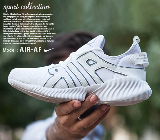 کفش مردانه Nike مدل  Air-AF ( سفید)
