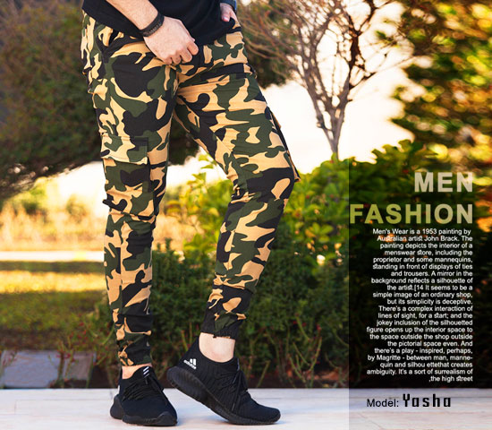 شلوار اسلش ارتشی مردانه مدل Yasha