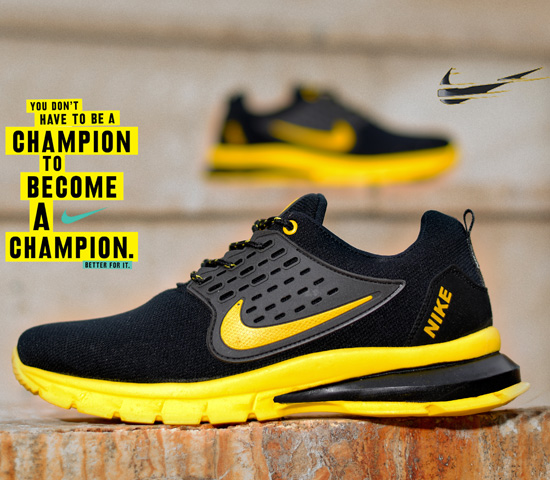 کفش مردانه Nike مدل Lixo(مشکی زرد)