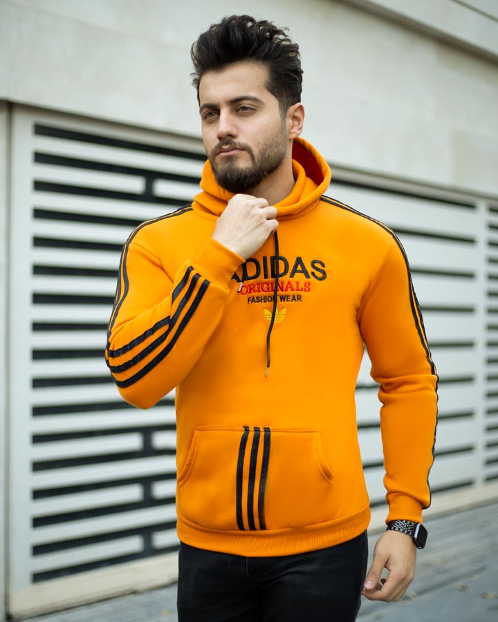 هودی-مردانه-Adidas-مدل-Karon-(خردلی)
