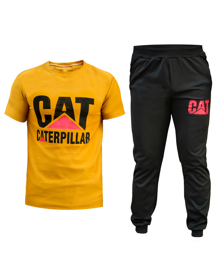 ست-تیشرت-شلوار-CAT-مدل-Erpillar-(زرد)