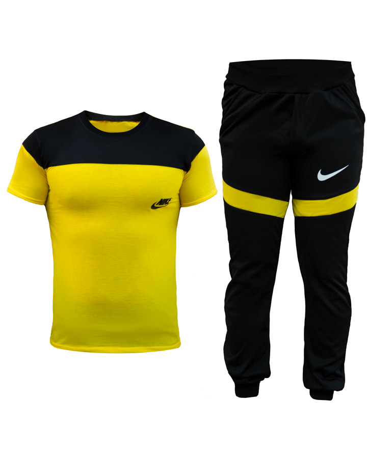 ست-تیشرت-و-شلوار-مردانه-Adidas-مدل-Achil-(زرد)