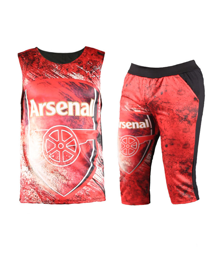 ست-تاپ-و-شلوارک-مردانه-مدل-Arsenal