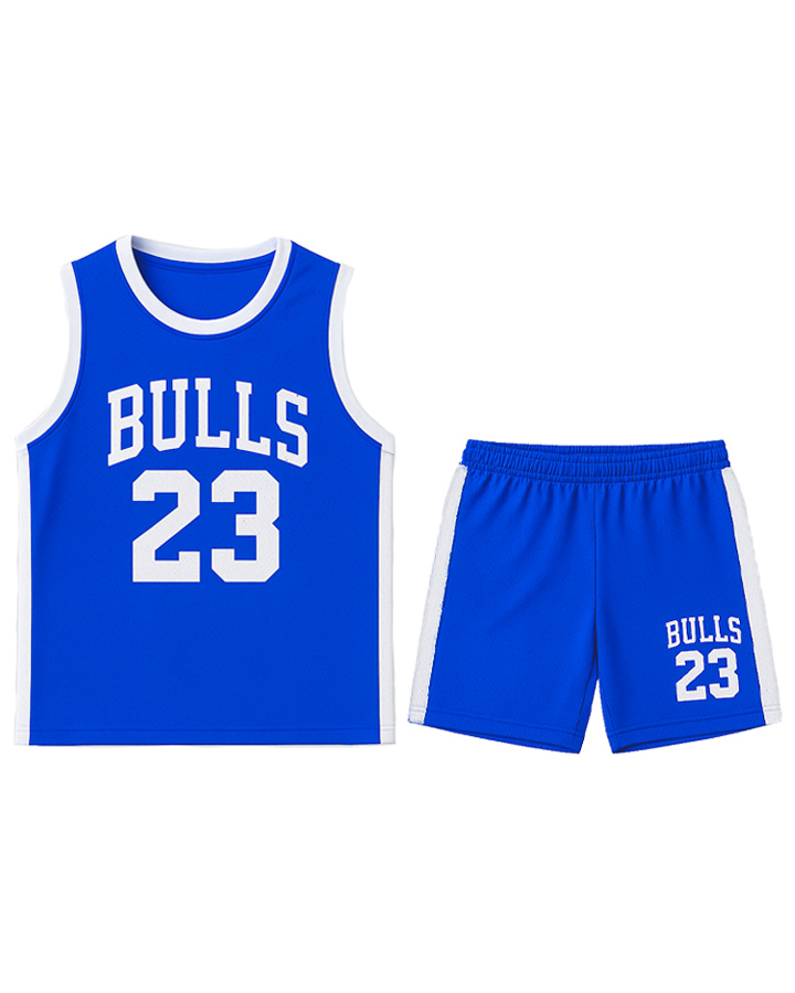 ست-تاپ-شلوارک-Bulls-(آبی)-کد-6030