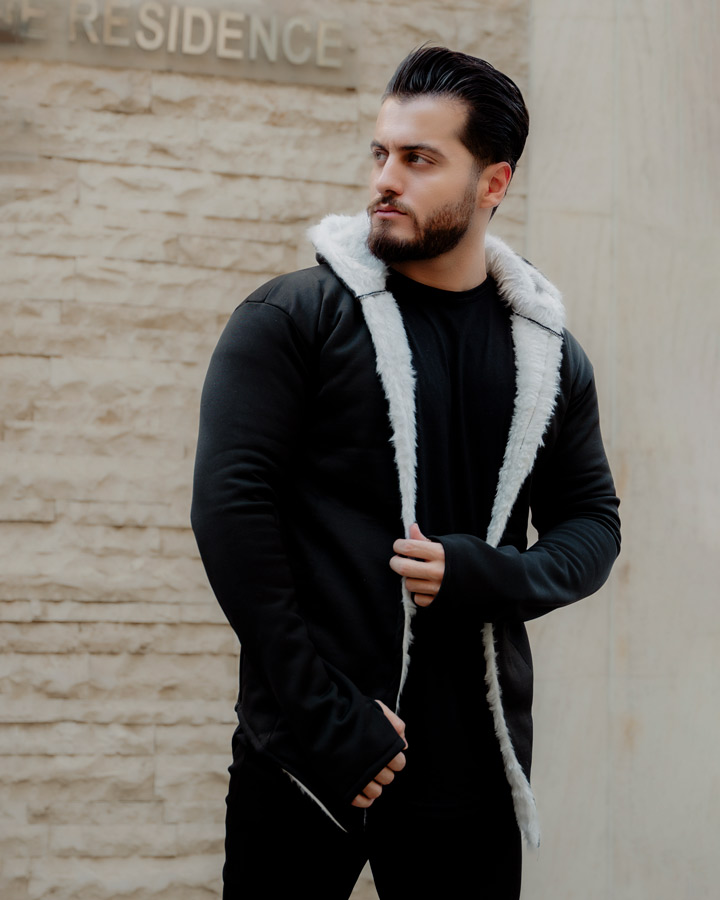 هودی خزدار مردانه  مدل Lazar