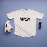 تیشرت مردانه مدل NASA (سفید)