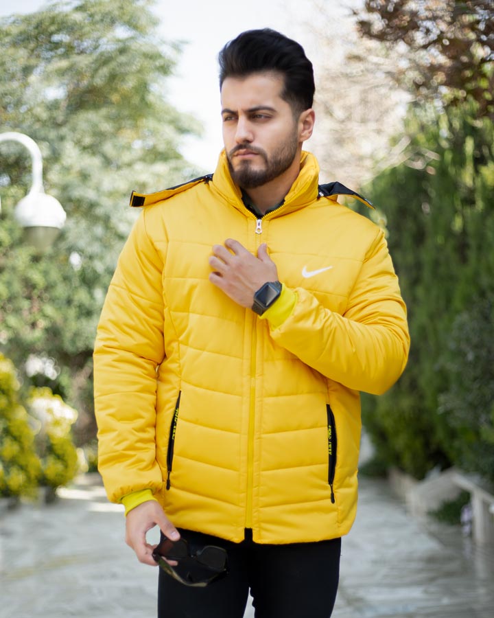 کاپشن مردانه Nike مدل Sarzi (زرد)