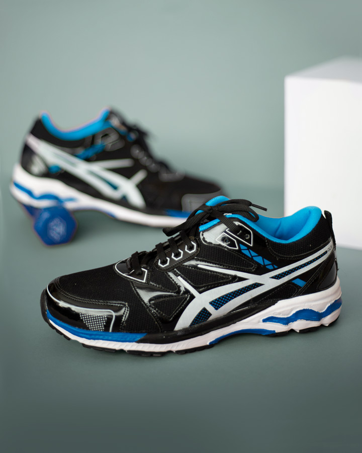کفش مردانه Asics مدل Gel (مشکی آبی)