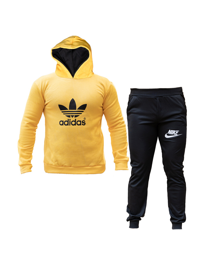 سویشرت شلوار مردانه Adidas مدل Nelvi (زرد)
