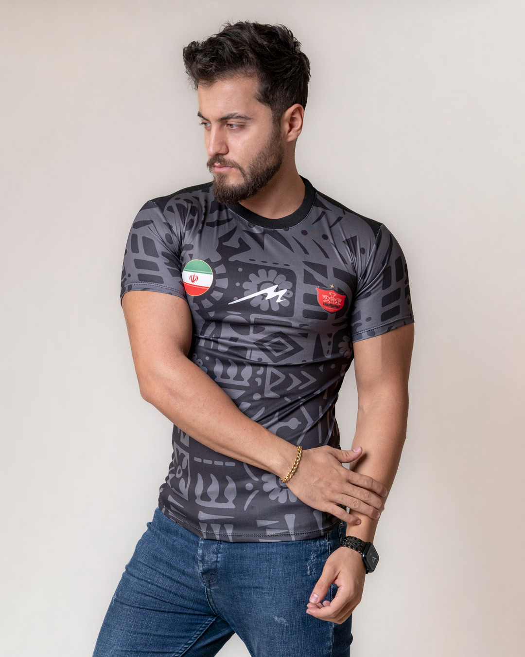 تیشرت مردانه پرسپولیس مدل Bilba