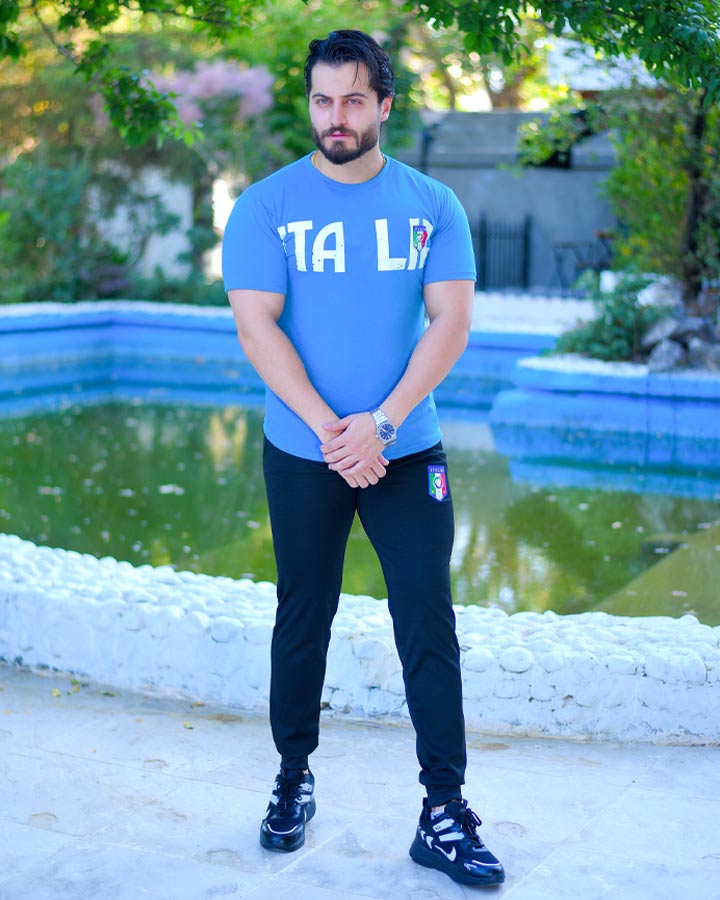 ست تیشرت شلوار مردانه مدل Azzurri کد 6337