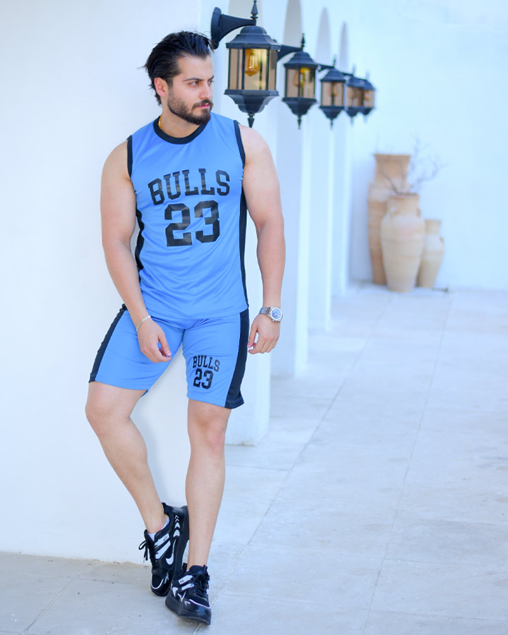 تاپ شلوارک مردانه مدل Bulls  کد 6340